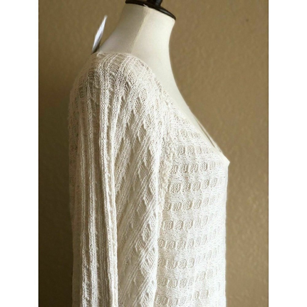 Free people Women's Thien’s Hacci Sweater Top - Picture 3 of 9